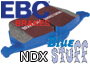 EBC BLAUW NDX Track / Raceremblokken