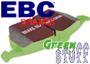 Pastiglie per freni da strada EBC GREEN Premium