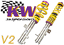 Suspension à amortissement de détente réglable inox KW Variante 2