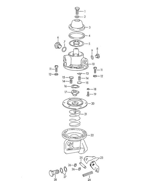 Diagram 107-035 Porsche Panamera V6 3.6L 2WD (310 ch) Moteur