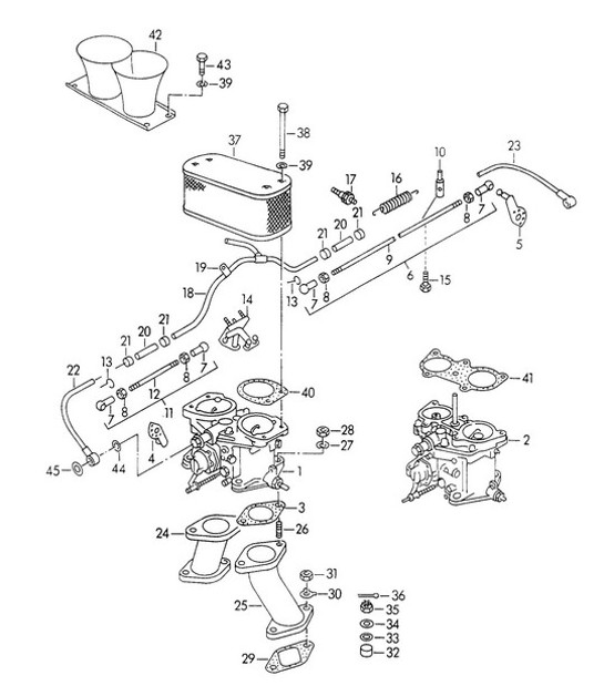 Diagram 107-042 Porsche Cayman 2.7L 981 2013-16 Moteur