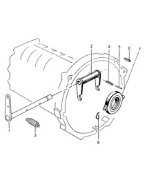 Clutch release - G 25 001 >> (Model: 716/0/1/2/3, 716/4/5)  356, 356A 1950-1959 Clutch release - G 25 001 >> (Model: 716/0/1/2/3, 716/4/5)  356, 356A 1950-1959