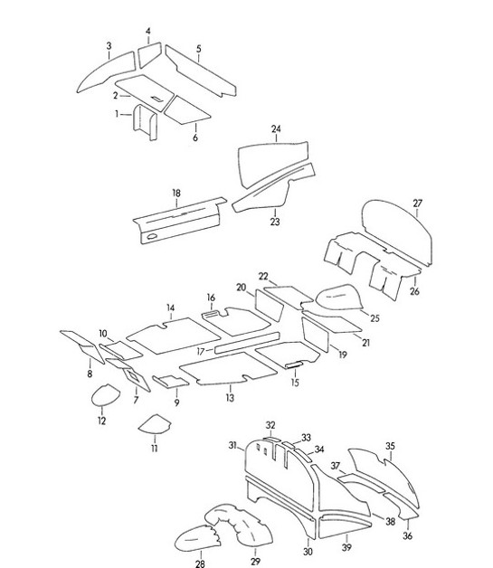 Diagram 807-010 Porsche 996 C4 3.4L 1997-08/01 Body