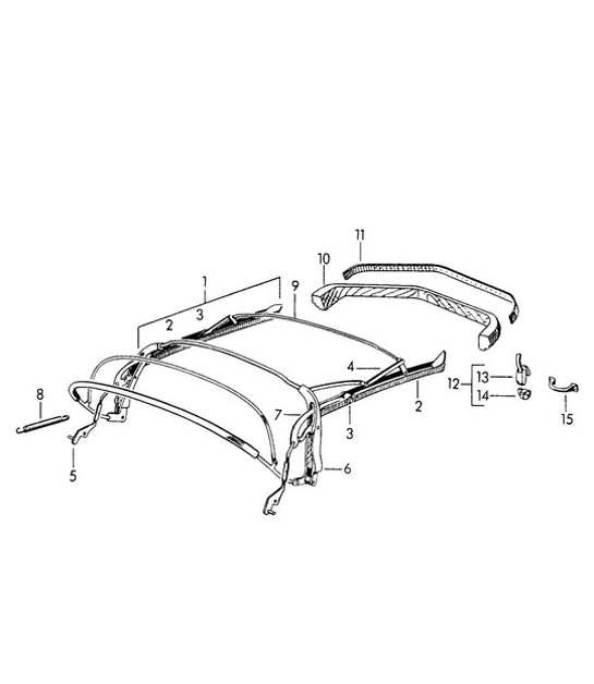 Diagram 811-000 Porsche Cayman S 3.4L 987C 2005-08 Body
