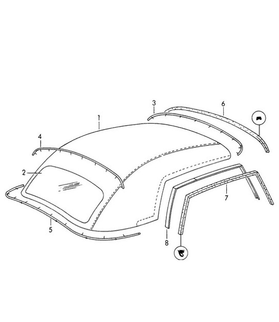 Diagram 811-010 Porsche Macan S Diesel 3.0L V6 258Bhp Body