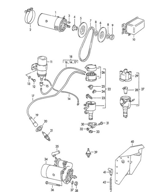 Diagram 901-000 Porsche Cayenne Coupe Turbo S E-Hybrid V8 4.0L 550Hp 