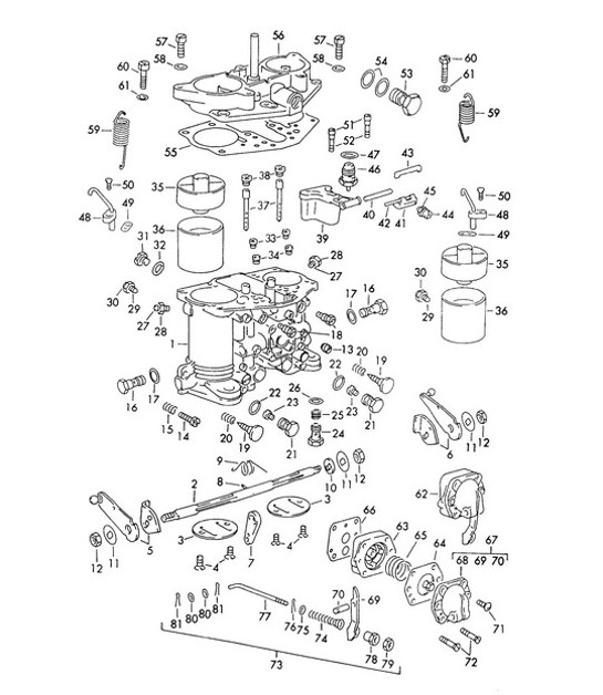 Diagram 107-015 Porsche Cayman 2.9L 987C MKII 2009-12 Moteur