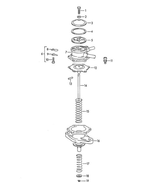 Diagram 107-025 Porsche Panamera V6 3.6L 2WD Moteur