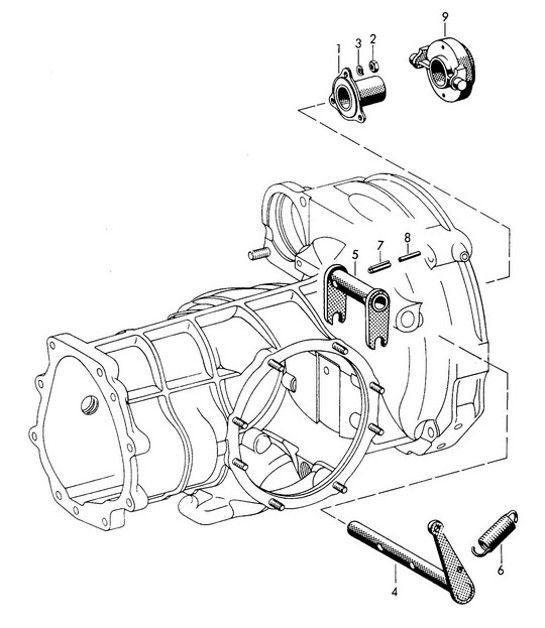 Diagram 301-005 Porsche 356 (1950-1965) Transmission