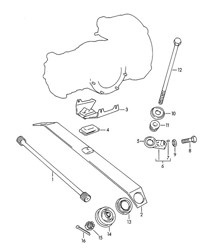 Assale posteriore / Molla aggiuntiva (Modello: 1600 :M, 1600 S:M, 1600 S90, CARRERA) 356B / 356C 1960-1965 Assale posteriore / Molla aggiuntiva (Modello: 1600 :M, 1600 S:M, 1600 S90, CARRERA) 356B / 356C 1960-1965