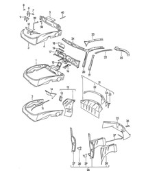 Interior panelling 356B / 356C 1960-1965 Interior panelling 356B / 356C 1960-1965