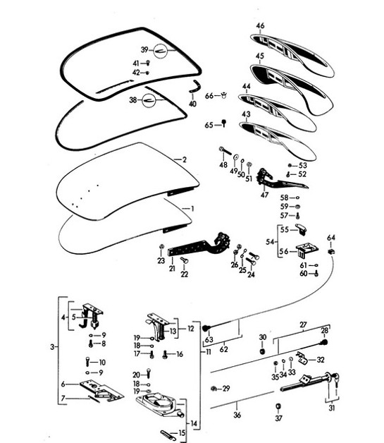 Diagram 803-000 Porsche 996 (911) (1997-2005) Body