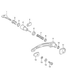 Poignée de porte extérieure / et pièces détachées 356B / 356C 1960-1965