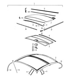 Sunroof / Mechanical (Model: COUPE -REUTTER-) 356B / 356C 1960-65 Sunroof / Mechanical (Model: COUPE -REUTTER-) 356B / 356C 1960-65