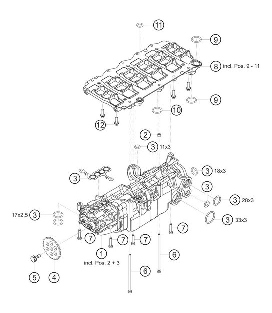 Diagram 1.1-11 Porsche Cayenne 3.2L V6 2003>> Engine