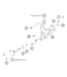 Sistema di alimentazione dell'olio centrale 718 Cayman GT4 RS Clubsport 2020-2024