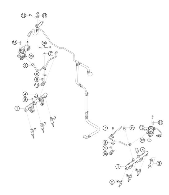 Diagram 1.1-19 Porsche 356 1950-55 Engine
