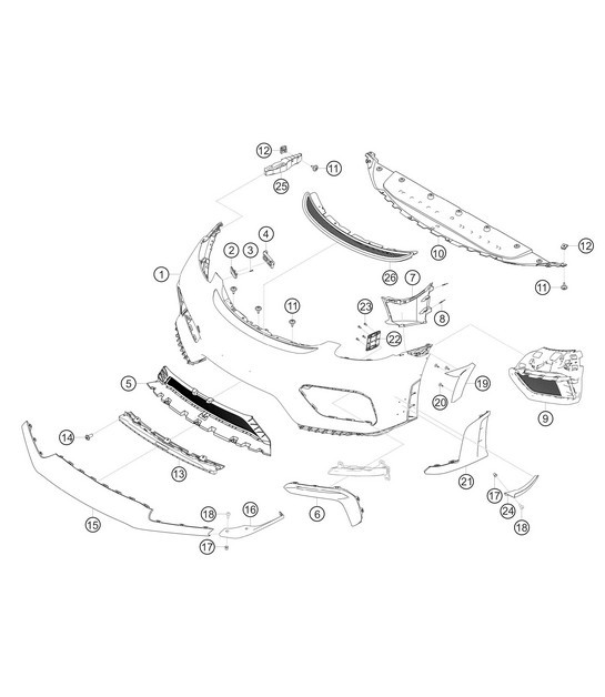 Diagram 8.8-13 Porsche Cayenne V6 3.6L Petrol 300Hp Body