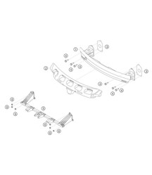 Viga de parachoques delantera 718 Cayman GT4 RS Clubsport 2020-2024