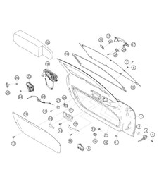 Türen 718 Cayman GT4 RS Clubsport 2020-2024