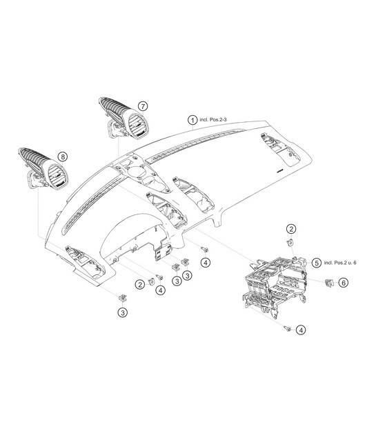 Diagram 8.8-25 Porsche Macan GTS Petrol 3.0L V6 360Bhp Body