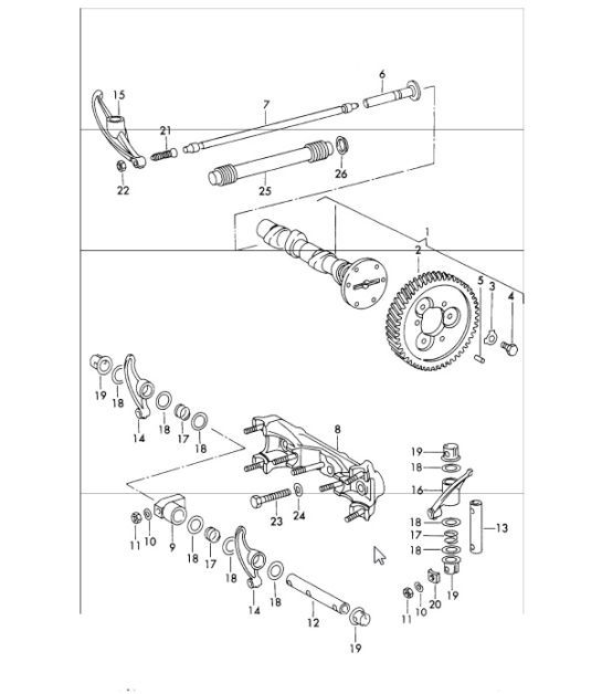 Diagram 103-30 Porsche 924 (1977-1988) Moteur