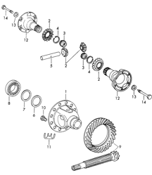 Differenzial für 911 TU / 912 1968