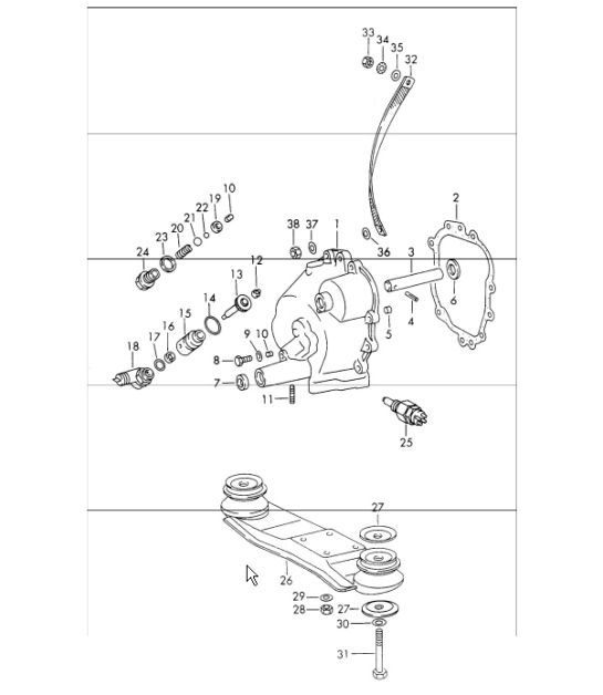 Diagram 307-05 Porsche 928 4.5L 1978-82 