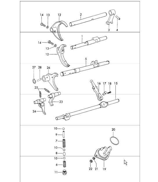 Diagram 309-00 Porsche Cayenne 3.6L 2007>> Transmission