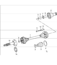 arbre de transmission - LOEBRO - pour 911 jusqu'à 1968 arbre de transmission - LOEBRO - pour 911 jusqu'à 1968