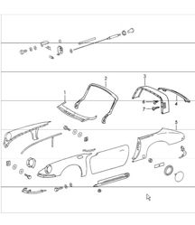 exterior panelling 911 TARGA 1965-69 exterior panelling 911 TARGA 1965-69