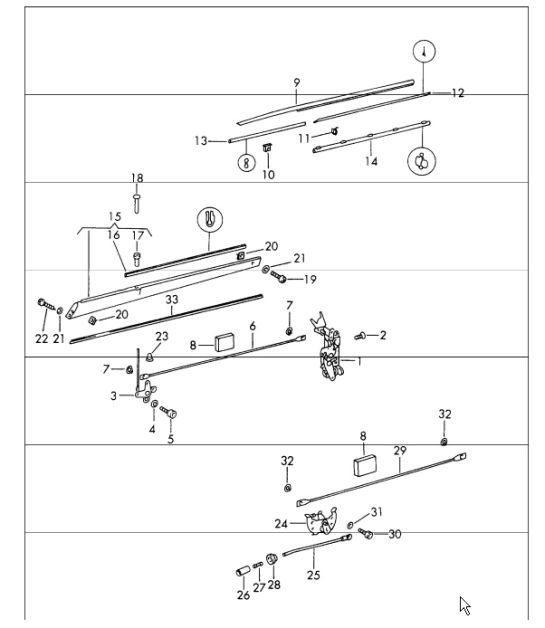 Diagram 804-05 Porsche Cayenne Turbo 4.5L 2003>> Body
