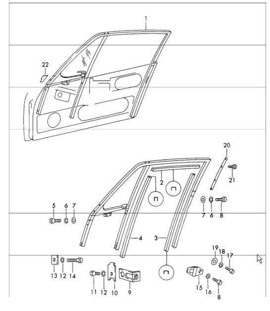 Diagram 804-20 Porsche 996 C4S 3.6L 09/01-2005 Body