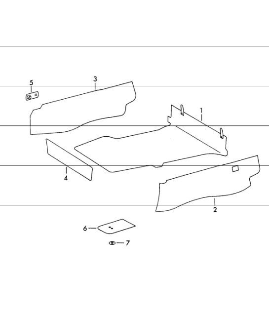 Diagram 807-00 Porsche Boxster S 718 2.5L PDK (350 ch) Carrosserie