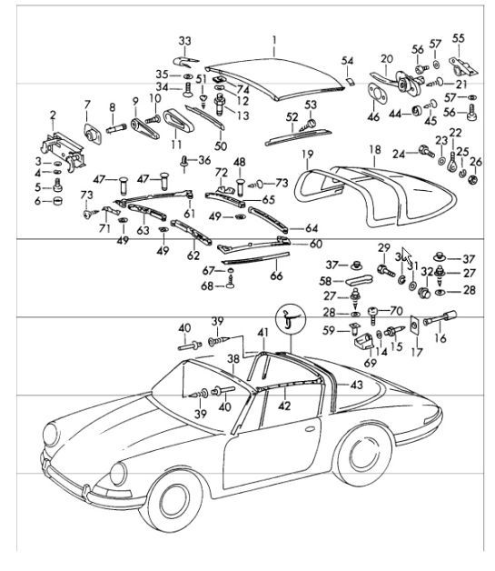 Diagram 811-05 Porsche Cayman GT4 718 4.0L / GT4 RS 718 4.0L 