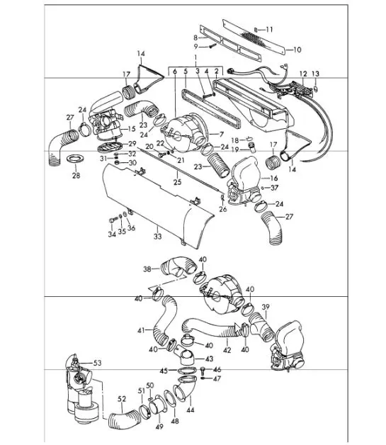 Diagram 813-15 Porsche Panamera Turbo V8 Executive Karosserie