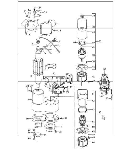 Diagram 813-25 Porsche 993 (911) C2 1994-97 Body