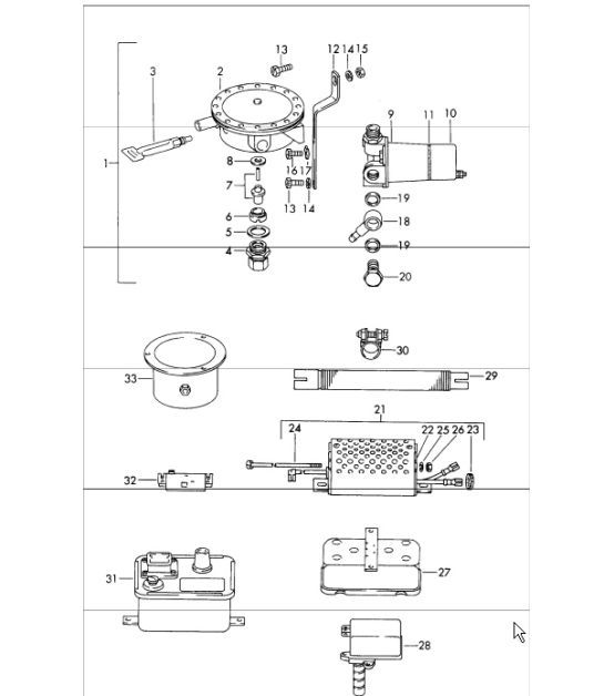 Diagram 813-40 Porsche 911 & 912 (1965-1989) Body