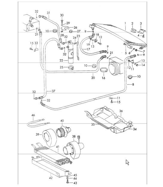 Diagram 813-90 Porsche 911 & 912 (1965-1989) Body