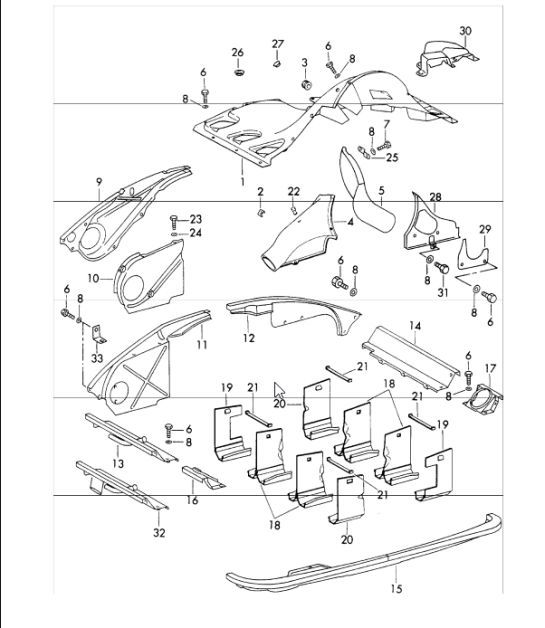 Diagram 105-05 Porsche 911 1975-1977 3.0L Turbo (930) Engine