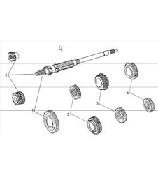 gear wheel sets 4-speed transmission sportomatic for  911 T-E/E/S, CARRERA 2.7 and 911 T-K 1972 ONWARDS gear wheel sets 4-speed transmission sportomatic for  911 T-E/E/S, CARRERA 2.7 and 911 T-K 1972 ONWARDS
