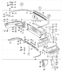 bumper rear 911 1970-73 bumper rear 911 1970-73