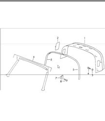 Interior equipment roof 911 1970-73 TARGA