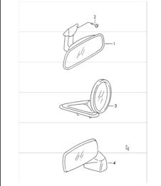 interior mirror and door mirror 911 1970-73 interior mirror and door mirror 911 1970-73
