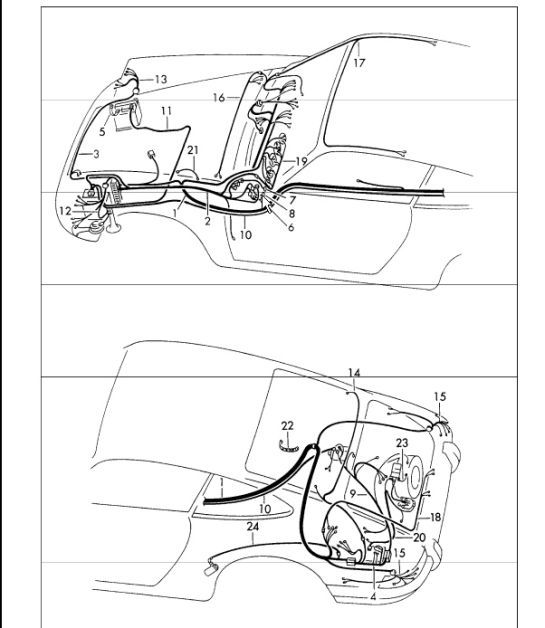 Diagram 902-10 Porsche Berline sportive Taycan Turbo S 