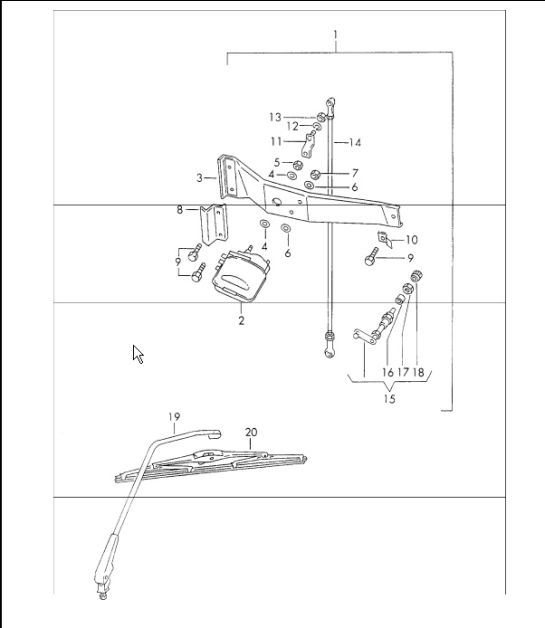 Diagram 904-05 Porsche 991 Carrera C2 3.4L (350Bhp) Electrical equipment