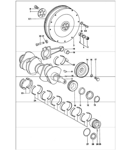 Diagram 102-00 Porsche 911 & 912 (1965-1989) Engine