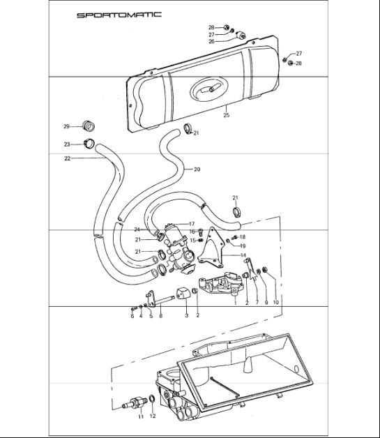 Diagram 107-30 Porsche 996 GT2 2001-05 Engine