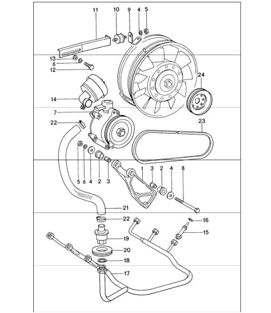 Diagram 108-00 Porsche Cayenne 92A (958) 2010-2017 Engine