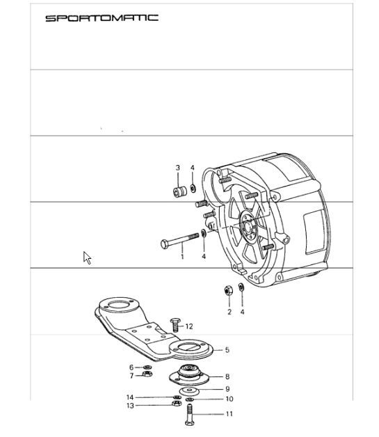 Diagram 312-00 Porsche Cayenne Turbo S 4.5L 2006>> Trasmissione